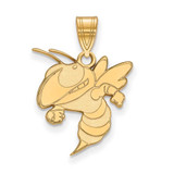 Image of Gold Plated 925 Silver Georgia Institute of Technology Lg Pendant LogoArt GP04