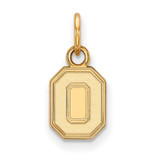 Image of Gold Plated Sterling Silver Ohio State University XSmall Pendant LogoArt GP044