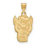 Image of Gold Plated 925 Silver North Carolina State University Lg Pendant LogoArt GP046