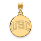 Image of Gold Plated Silver University of Southern California Med Pendant LogoArt GP048