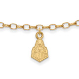 Image of Gold Plated Sterling Silver Purdue Anklet by LogoArt (GP059PU)