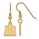 Image of Gold Plated 925 Silver University of Alabama XSmall Earrings LogoArt GP064UAL