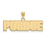 Image of Gold Plated Sterling Silver Purdue Small Pendant by LogoArt (GP067PU)