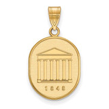 Image of Gold Plated Sterling Silver University of Mississippi Lg Pendant LogoArt GP071