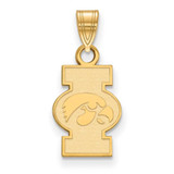 Image of Gold-plated Sterling Silver LogoArt University of Iowa Small Pendant