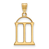 Image of Gold Plated Sterling Silver University of Georgia Large Pendant LogoArt GP076UGA