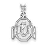 Image of Sterling Silver Ohio State University Small Pendant by LogoArt (SS002OSU)