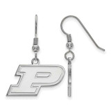 Image of Sterling Silver Purdue Small Dangle Earrings by LogoArt (SS007PU)
