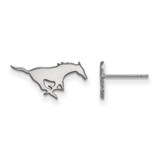 Image of Sterling Silver Southern Methodist University XS Earrings LogoArt SS007S