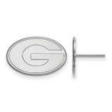 Image of Sterling Silver University of Georgia Small Post Earrings by LogoArt (SS009UGA)