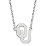 Image of 18" Sterling Silver Oklahoma Large Pendant w/ Necklace by LogoArt