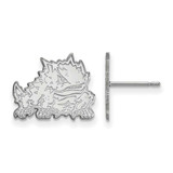 Image of Sterling Silver Texas Christian University Small Post Earrings by LogoArt