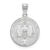 Image of Sterling Silver Georgia Institute of Technology Large Crest Pendant by LogoArt