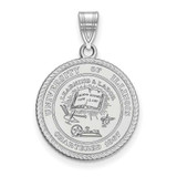 Image of Sterling Silver University of Illinois Large Crest Pendant by LogoArt