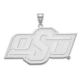Image of Sterling Silver Oklahoma State University XL Pendant by LogoArt