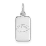 Image of Sterling Silver Rhodium-plated LogoArt Penn State Univ Tag Pendant