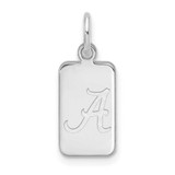 Image of Sterling Silver Rhodium-plated LogoArt University of Alabama Tag Pendant