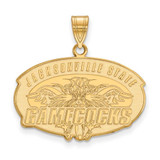 Image of 14k Yellow Gold LogoArt Jacksonville State University Large Pendant