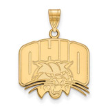 Image of 10k Yellow Gold LogoArt Ohio University Large Pendant