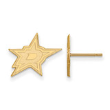 Image of 14k Yellow Gold NHL LogoArt Dallas Stars Small Post Earrings