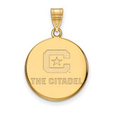 Image of 14k Yellow Gold LogoArt The Citadel C With Star Large Pendant