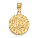 Image of Sterling Silver Gold-plated LogoArt University of Idaho Medium Crest Pendant
