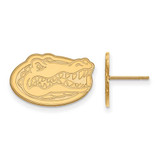 Image of 14k Yellow Gold LogoArt University of Florida Gator Small Post Earrings
