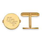 Image of Sterling Silver Gold-plated LogoArt University of Central Florida U-C-F Cuff Links