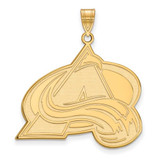 Image of 10k Yellow Gold NHL LogoArt Colorado Avalanche Letter A Extra Large Pendant