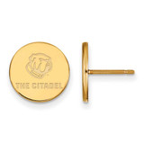 Image of 14k Yellow Gold LogoArt The Citadel XS Post Earrings