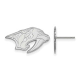 Image of 10k White Gold NHL LogoArt Nashville Predators Small Post Earrings
