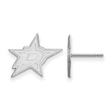 Image of 14k White Gold NHL LogoArt Dallas Stars Small Post Earrings