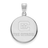 Image of 10k White Gold LogoArt The Citadel C With Star Large Pendant