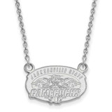 Image of 14k White Gold LogoArt Jacksonville State University Small Pendant 18 inch Necklace
