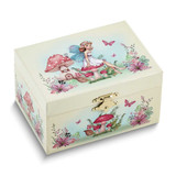 Image of Childrens Mushrooms with Fairy Mirrored Musical Jewelry Box (Plays Magic Flute) (Gifts)