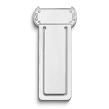 Image of Sterling Silver Rhodium-plated Blank Version Bookmark QQ370B