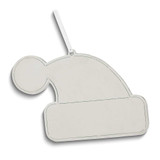 Image of Nickel-plated Santa Hat Non-tarnish Ornament with White Tassel (Gifts)