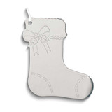 Image of Nickel-plated Stocking Non-tarnish Ornament with White Tassel (Gifts)
