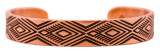 Image of PINYON Wide Version - Nik Lub Solid Copper Bracelet