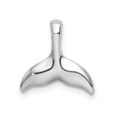 Image of De-Ani Sterling Silver Rhodium-Plated Polished Mini Whale Tail Slide Pendant QC10541