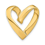 Image of 14K Yellow Gold Polished Heart Slide Pendant