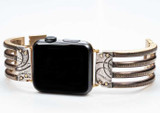 Image of WatchCraft Jaffa Bridge - Brass & Sterling Silver Watch Band Compatible with Apple Watch