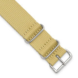 Image of DeBeer 20mm Khaki Military G10 Nylon Silver-tone Buckle Watch Band