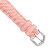 Image of DeBeer 20mm Short Pink Genuine Lizard Silver-tone Buckle Watch Band