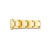 Image of DeBeer 11-16mm Womens Gold-tone Oyster w/Deploy Satin Watch Band