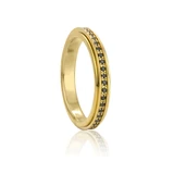 Image of "ECLIPSE GOLD-PLATED" - Stackable Collection - MeditationRing (Spinner Ring)