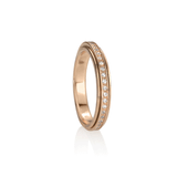 Image of "LUNAR ROSE GOLD-PLATED" - Stackable Collection - MeditationRing (Spinner Ring)