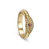 Image of "NAZAR GOLD PLATED" (MR4423) - Stackable Collection - MeditationRing (Spinner Ring)