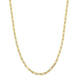 Image of Charles Garnier 17"+2" 3mm Gold-plated Sterling Silver Paperclip Chain Necklace