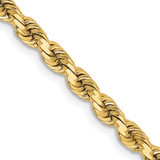 14K Yellow Gold 3.75mm Diamond-Cut Rope Chain 7249-20